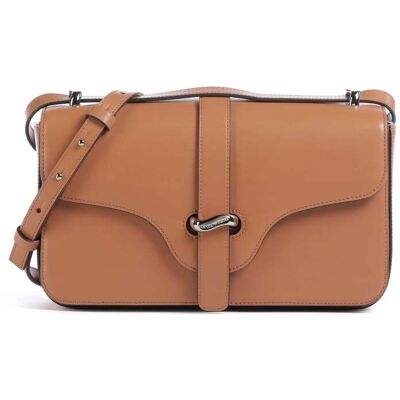 Giorgio Armani Emporio Armani Costanza L Schultertasche aus Leder, braun Giorgio Armani Emporio Armani Costanza L Schultertasche aus Leder, braun