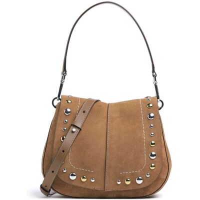 Gianni Chiarini Helena Round Schultertasche aus Leder, braun Gianni Chiarini Helena Round Schultertasche aus Leder, braun