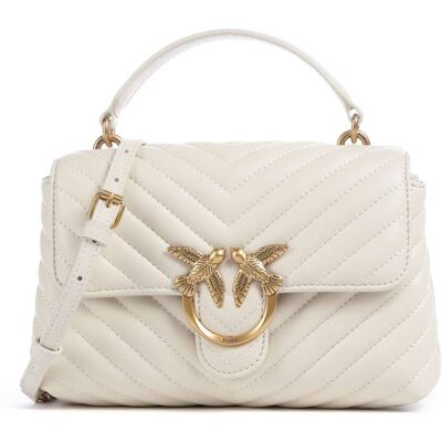 Pinko Love Lady Puff Mini Handtasche aus Leder, beige Pinko Love Lady Puff Mini Handtasche aus Leder, beige