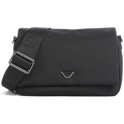 Giorgio Armani Emporio Armani Nylon Recycled Umhängetasche, schwarz Giorgio Armani Emporio Armani Nylon Recycled Umhängetasche, schwarz