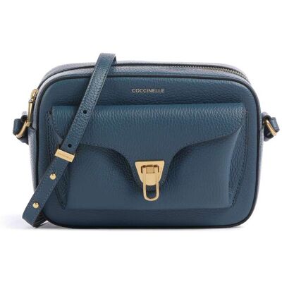 Coccinelle Beat Soft Umhängetasche aus Leder, blau Coccinelle Beat Soft Umhängetasche aus Leder, blau
