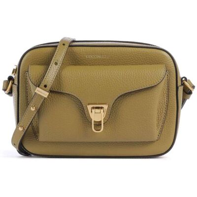 Coccinelle Beat Soft Umhängetasche aus Leder, oliv Coccinelle Beat Soft Umhängetasche aus Leder, oliv