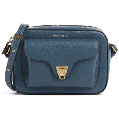 Coccinelle Beat Soft Umhängetasche aus Leder, blau Coccinelle Beat Soft Umhängetasche aus Leder, blau