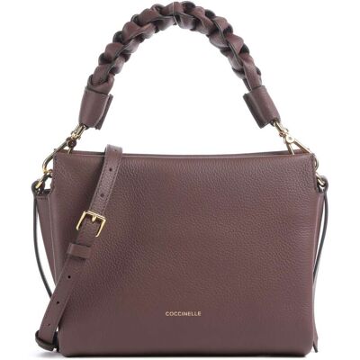 Coccinelle Boheme Grana Double Handtasche aus Leder, rot Coccinelle Boheme Grana Double Handtasche aus Leder, rot