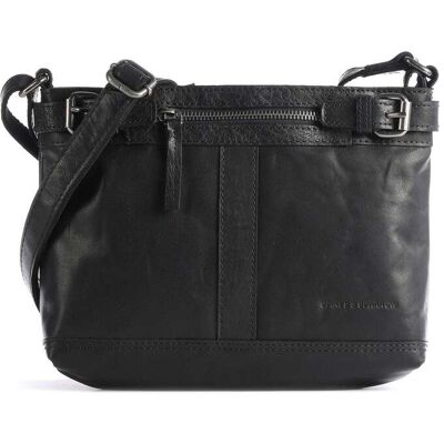 Spikes & Sparrow Bronco Umhängetasche aus Leder, schwarz Spikes & Sparrow Bronco Umhängetasche aus Leder, schwarz