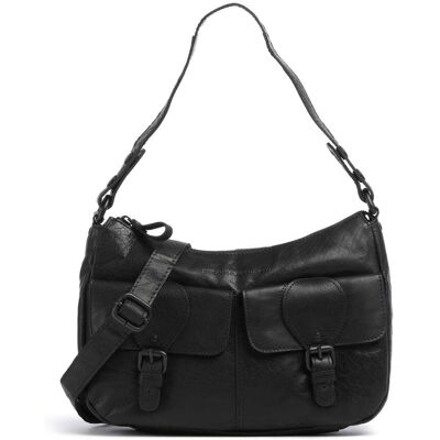 Spikes & Sparrow Bronco Ceileigh Schultertasche aus Leder, schwarz Spikes & Sparrow Bronco Ceileigh Schultertasche aus Leder, schwarz