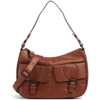 Spikes & Sparrow Bronco Ceileigh Schultertasche aus Leder, braun Spikes & Sparrow Bronco Ceileigh Schultertasche aus Leder, braun