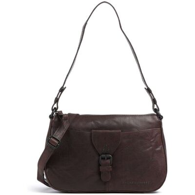 Spikes & Sparrow Bronco Ebonee Schultertasche aus Leder, braun Spikes & Sparrow Bronco Ebonee Schultertasche aus Leder, braun