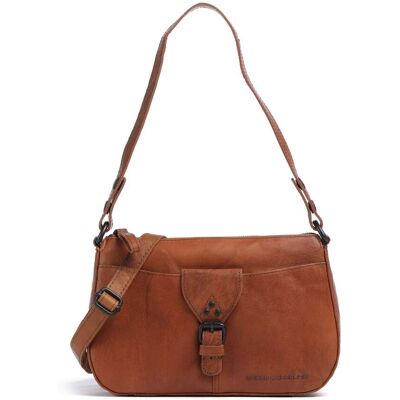 Spikes & Sparrow Bronco Ebonee Schultertasche aus Leder, braun Spikes & Sparrow Bronco Ebonee Schultertasche aus Leder, braun