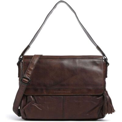 Spikes & Sparrow Apache Lorin Schultertasche aus Leder, braun Spikes & Sparrow Apache Lorin Schultertasche aus Leder, braun