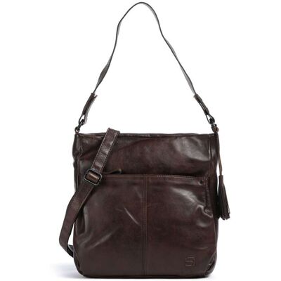 Spikes & Sparrow Apache Saar Schultertasche aus Leder, braun Spikes & Sparrow Apache Saar Schultertasche aus Leder, braun