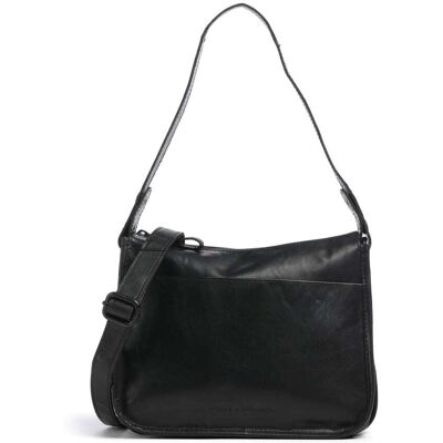 Spikes & Sparrow Bronco Chanice Schultertasche aus Leder, schwarz Spikes & Sparrow Bronco Chanice Schultertasche aus Leder, schwarz