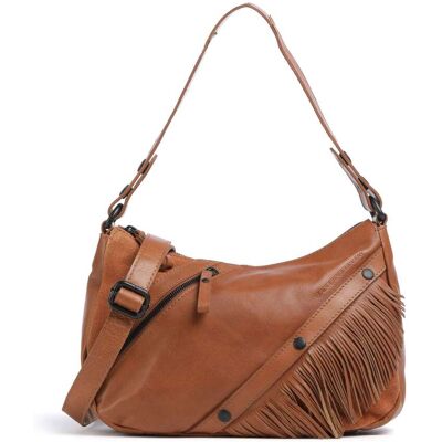 Spikes & Sparrow Suede Mix Jadeline Schultertasche aus Leder, braun Spikes & Sparrow Suede Mix Jadeline Schultertasche aus Leder, braun