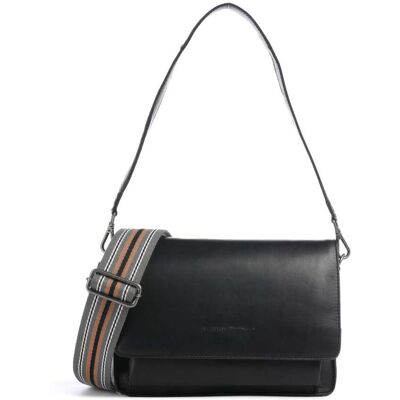 The Chesterfield Brand Cow Wax Pull Up Aviles Schultertasche aus Leder, schwarz The Chesterfield Brand Cow Wax Pull Up Aviles Schultertasche aus Leder, schwarz