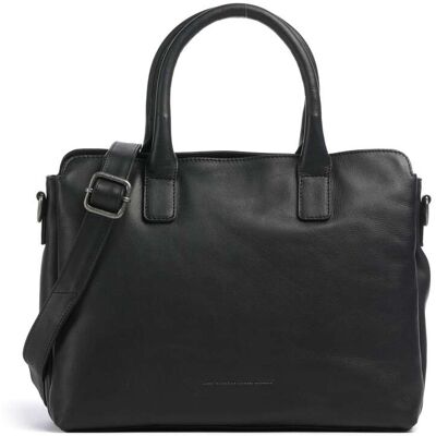 The Chesterfield Brand Wax Pull Up Cow Valmonte Handtasche aus Leder, schwarz The Chesterfield Brand Wax Pull Up Cow Valmonte Handtasche aus Leder, schwarz