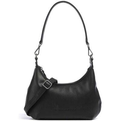 The Chesterfield Brand Wax Pull Up Cow Nancy Schultertasche aus Leder, schwarz The Chesterfield Brand Wax Pull Up Cow Nancy Schultertasche aus Leder, schwarz