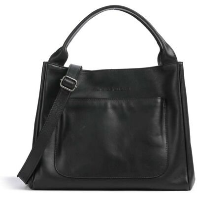The Chesterfield Brand Wax Pull Up Cow Fioline Handtasche aus Leder, schwarz The Chesterfield Brand Wax Pull Up Cow Fioline Handtasche aus Leder, schwarz