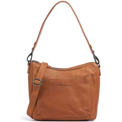The Chesterfield Brand Wax Pull Up Cow Tivra Schultertasche aus Leder, braun The Chesterfield Brand Wax Pull Up Cow Tivra Schultertasche aus Leder, braun