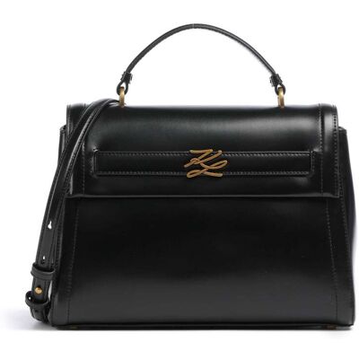 Karl Lagerfeld K/Autograph Handtasche aus Leder, schwarz Karl Lagerfeld K/Autograph Handtasche aus Leder, schwarz