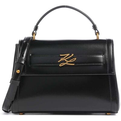 Karl Lagerfeld K/Autograph Small Handtasche aus Leder, schwarz Karl Lagerfeld K/Autograph Small Handtasche aus Leder, schwarz