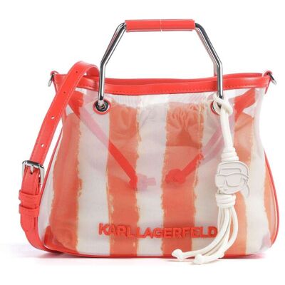 Karl Lagerfeld Ikon Small Handtasche, orange,weiß Karl Lagerfeld Ikon Small Handtasche, orange,weiß