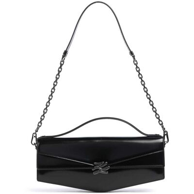 Karl Lagerfeld K/Studio Autograph Umhängetasche aus Leder, schwarz Karl Lagerfeld K/Studio Autograph Umhängetasche aus Leder, schwarz