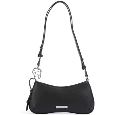 Karl Lagerfeld Ikon Smooth Schultertasche, schwarz Karl Lagerfeld Ikon Smooth Schultertasche, schwarz