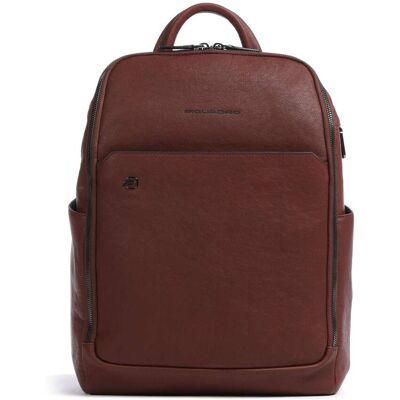 Piquadro Black Square Rucksack aus Leder, braun Piquadro Black Square Rucksack aus Leder, braun