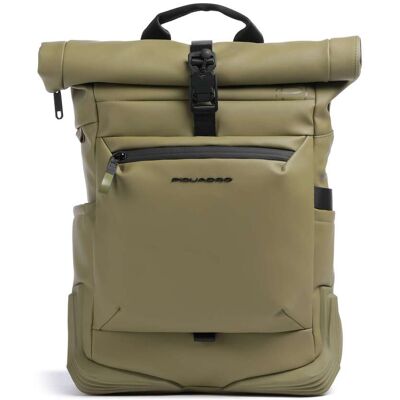 Piquadro Corner Special Rolltop Rucksack, oliv Piquadro Corner Special Rolltop Rucksack, oliv