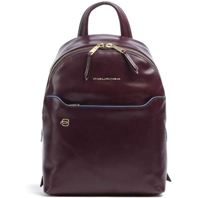 Piquadro Blue Square Rucksack aus Leder, lila Piquadro Blue Square Rucksack aus Leder, lila