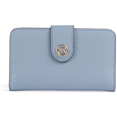 Michael Kors MK Pop Charm Medium Geldbörse, blau Michael Kors MK Pop Charm Medium Geldbörse, blau