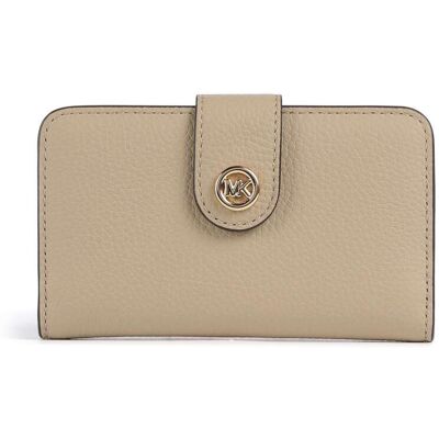 Michael Kors MK Pop Charm Medium Geldbörse, beige Michael Kors MK Pop Charm Medium Geldbörse, beige