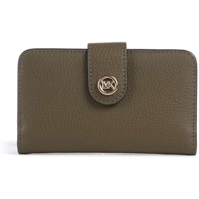 Michael Kors MK Pop Charm Medium Geldbörse, oliv Michael Kors MK Pop Charm Medium Geldbörse, oliv