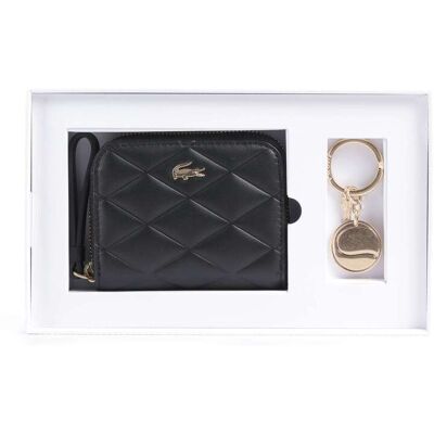 Lacoste Crocodelle Geldbörse, schwarz Lacoste Crocodelle Geldbörse, schwarz