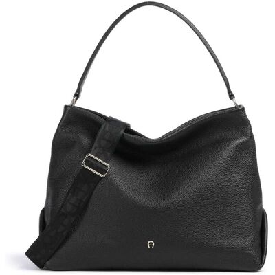 Aigner Paola M Beuteltasche aus Leder, schwarz Aigner Paola M Beuteltasche aus Leder, schwarz