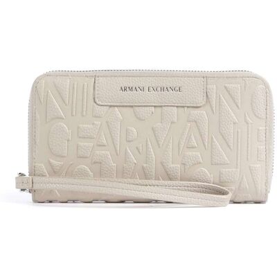 Armani Exchange Liz Monogram Geldbörse, beige Armani Exchange Liz Monogram Geldbörse, beige