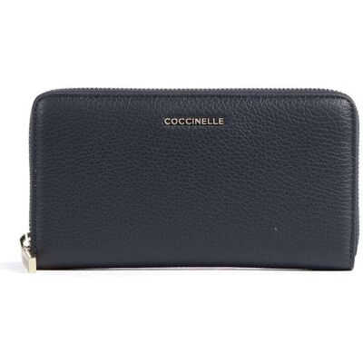 Coccinelle Metallic Soft Geldbörse, blau Coccinelle Metallic Soft Geldbörse, blau