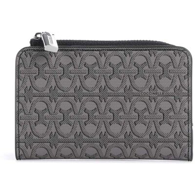 Coccinelle Metallic Monogram Geldbörse, schwarz Coccinelle Metallic Monogram Geldbörse, schwarz