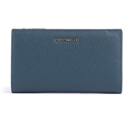 Coccinelle Metallic Soft Geldbörse, blau Coccinelle Metallic Soft Geldbörse, blau