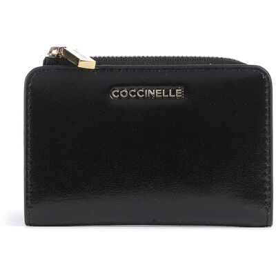Coccinelle Metallic Shiny Smooth Geldbörse, schwarz Coccinelle Metallic Shiny Smooth Geldbörse, schwarz