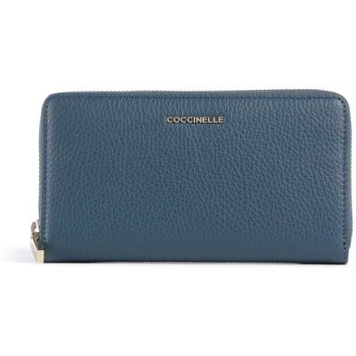 Coccinelle Metallic Soft Geldbörse, blau Coccinelle Metallic Soft Geldbörse, blau
