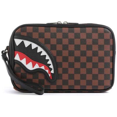 Sprayground Sawtooth Sharks in Paris Kulturbeutel, braun Sprayground Sawtooth Sharks in Paris Kulturbeutel, braun