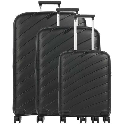 Travelite Burano Kofferset, schwarz Travelite Burano Kofferset, schwarz
