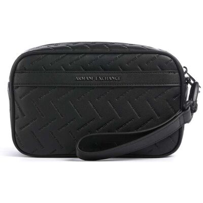 Armani Exchange Ginevra Embossed Kulturbeutel, schwarz Armani Exchange Ginevra Embossed Kulturbeutel, schwarz