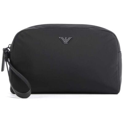 Giorgio Armani Emporio Armani Nylon Recycled Kulturbeutel, schwarz Giorgio Armani Emporio Armani Nylon Recycled Kulturbeutel, schwarz