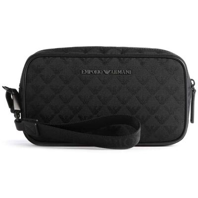 Giorgio Armani Emporio Armani Omnia Jacquard Kulturbeutel, schwarz Giorgio Armani Emporio Armani Omnia Jacquard Kulturbeutel, schwarz