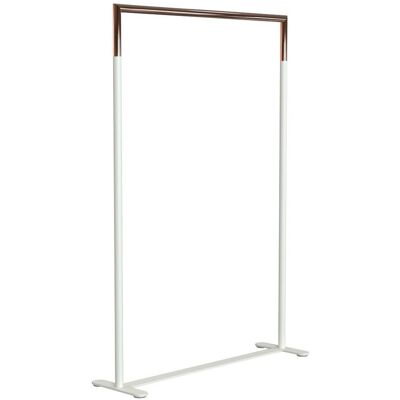 Frost Bukto Kleiderständer ohne Rollen (weiß matt / kupfer poliert, B 102,8cm) weiß matt / kupfer poliert B 102,8cm Frost Bukto Kleiderständer ohne Rollen (weiß matt / kupfer poliert, B 102,8cm) weiß matt / kupfer poliert B 102,8cm