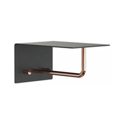 Frost Unu Wandgarderobe (mit 2 Haken, schwarz matt / kupfer poliert) mit 2 Haken schwarz matt / kupfer poliert Frost Unu Wandgarderobe (mit 2 Haken, schwarz matt / kupfer poliert) mit 2 Haken schwarz matt / kupfer poliert
