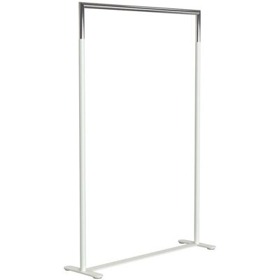 Frost Bukto Kleiderständer ohne Rollen (weiß matt / edelstahl poliert, B 102,8cm... weiß matt / edelstahl poliert B 102,8cm Frost Bukto Kleiderständer ohne Rollen (weiß matt / edelstahl poliert, B 102,8cm... weiß matt / edelstahl poliert B 102,8cm