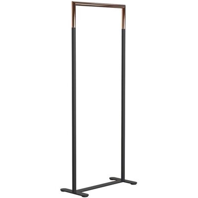 Frost Bukto Kleiderständer ohne Rollen (schwarz matt / kupfer poliert, B 62,8cm) schwarz matt / kupfer poliert B 62,8cm Frost Bukto Kleiderständer ohne Rollen (schwarz matt / kupfer poliert, B 62,8cm) schwarz matt / kupfer poliert B 62,8cm
